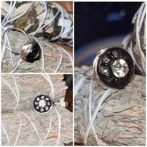 Vintage button Handmade ring